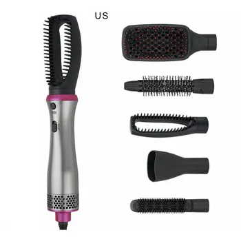 

5-in-1 Hair Dryer Brush Volumizer Ionic Hair Straightener Hot Air Styling Comb Multifunctional straight dual-purpose comb