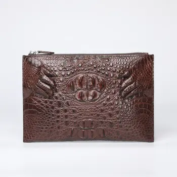 

Crocodile Leather with Claw Clutch Briefcase Document Briefcase Wallet Clutch Bag Men Genuine Leather Clutch Bag Clutch