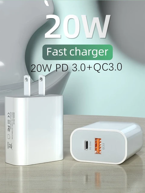 Chargeur rapide pour voiture XO CC32 20W - PD3.0 USB-C, QC3.0 USB