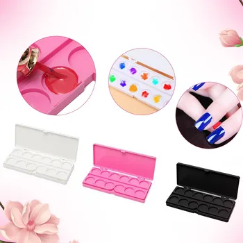 

Professional 24 Grids Nail Art Color Palette Acrylic Gel Polish Holder Drawing Color Paint Dish Glue Display Photo Manicure Tool