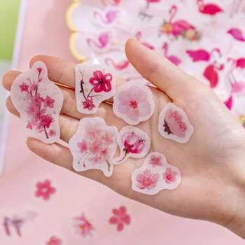 

30packs/lot Romantic Aesthetic Plant Series Scrapbook Sticker Album Decor Diy Diary Album Stick Label Scrapbooking Sticker