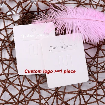 

50pcs/lot 6*7.3cm Paper Earring Cards Handmade with Love Colorful Earring Cards Hanging Jewelry Display Cards