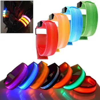 

Led Warning Strap Night Running Light Band Reflective Flashing Safety Light Wristband Outdoor Led Armband Bike Cycling Arm