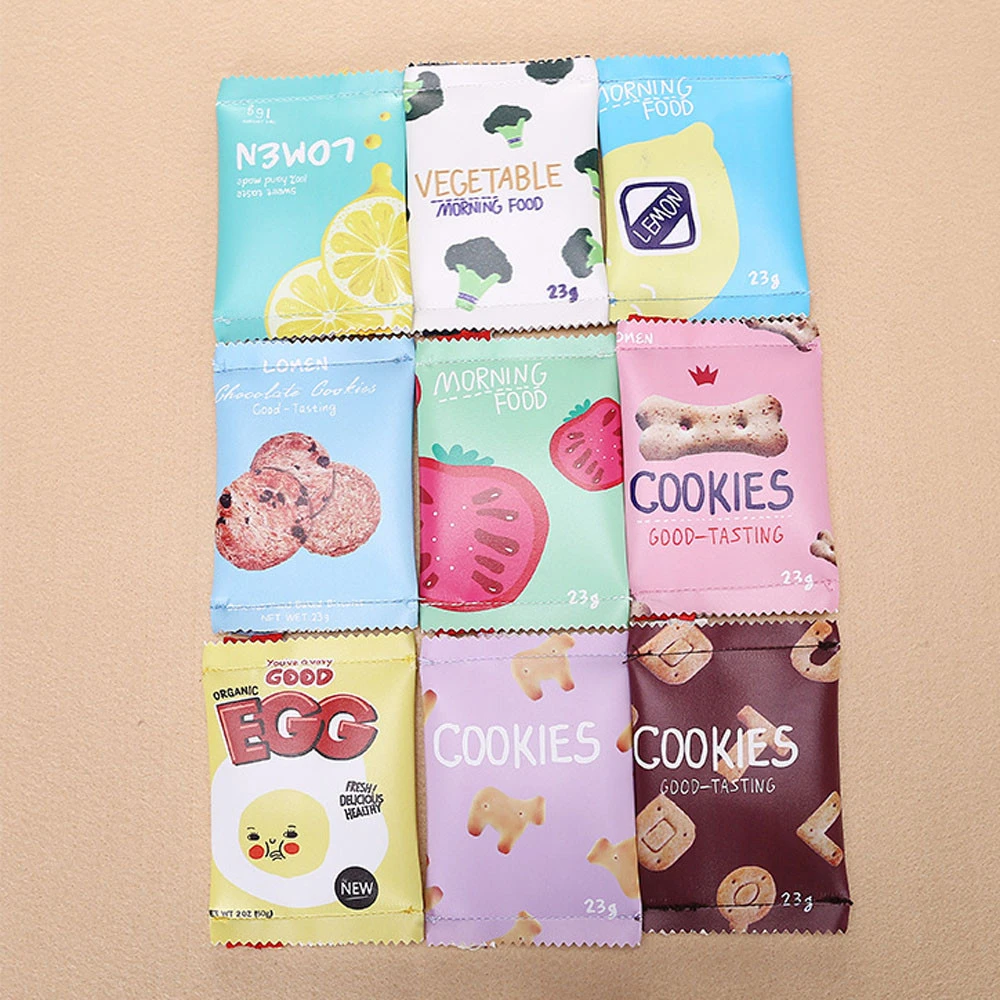 Wallet Female Zipper Wallets Girls Multiple Styl Creative Candy Snacks Coin Purse PU Leather Zipper Ladies Handbags Carteira 815