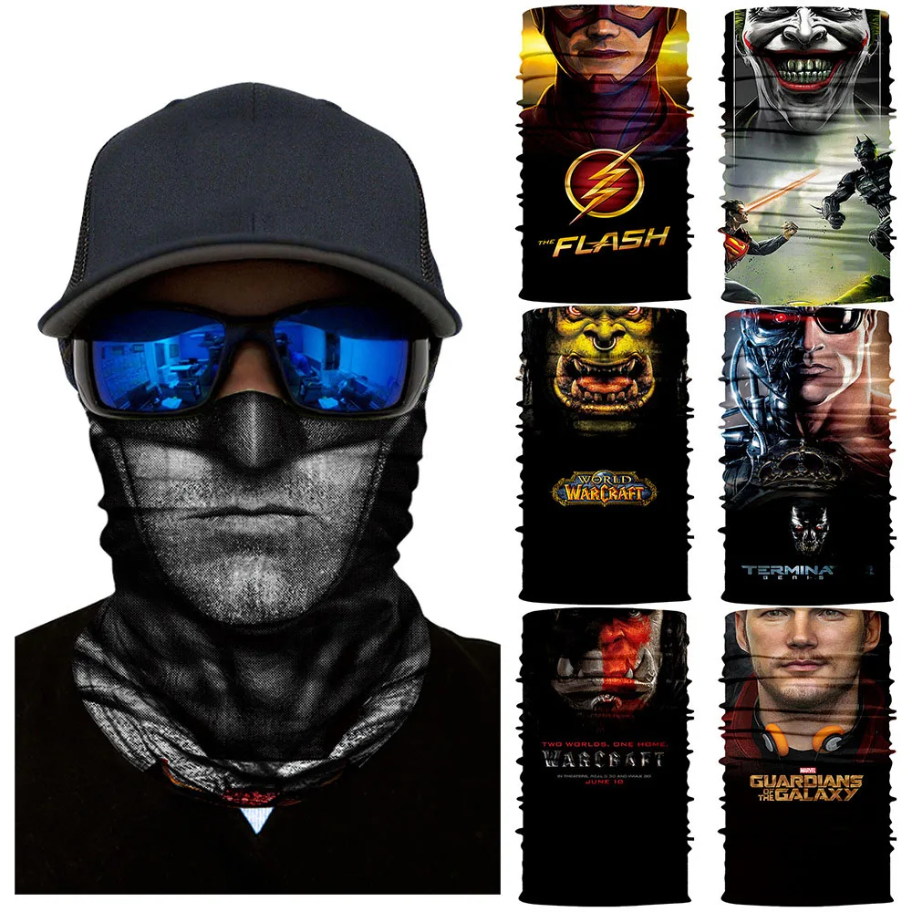 3D шеи шарфы Велоспорт головная повязка на шею Бэтмен бесшовные бандана Тор