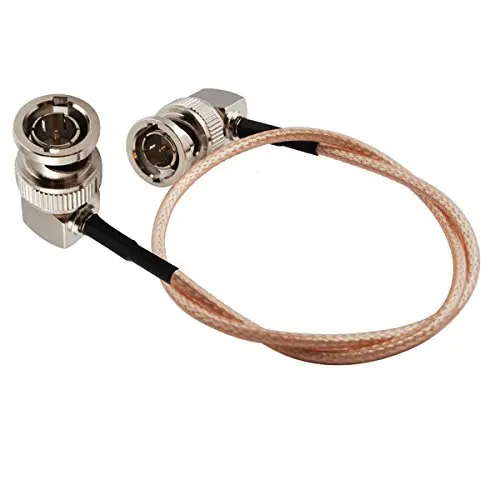 Alvins Cables RG179 Coax BNC Right Angle Male to Male Cable for BMCC Video Blackmagic Camera