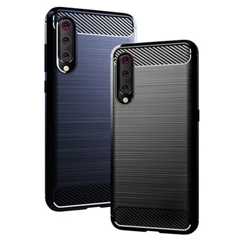 

1000PCS Carbon Fiber Protective TPU Silicone Cover For Xiaomi Mi9 SE Mi8 Lite Mi CC9 9T A2 A1 F1 Play Max 3 Mix 2 2S Phone Case