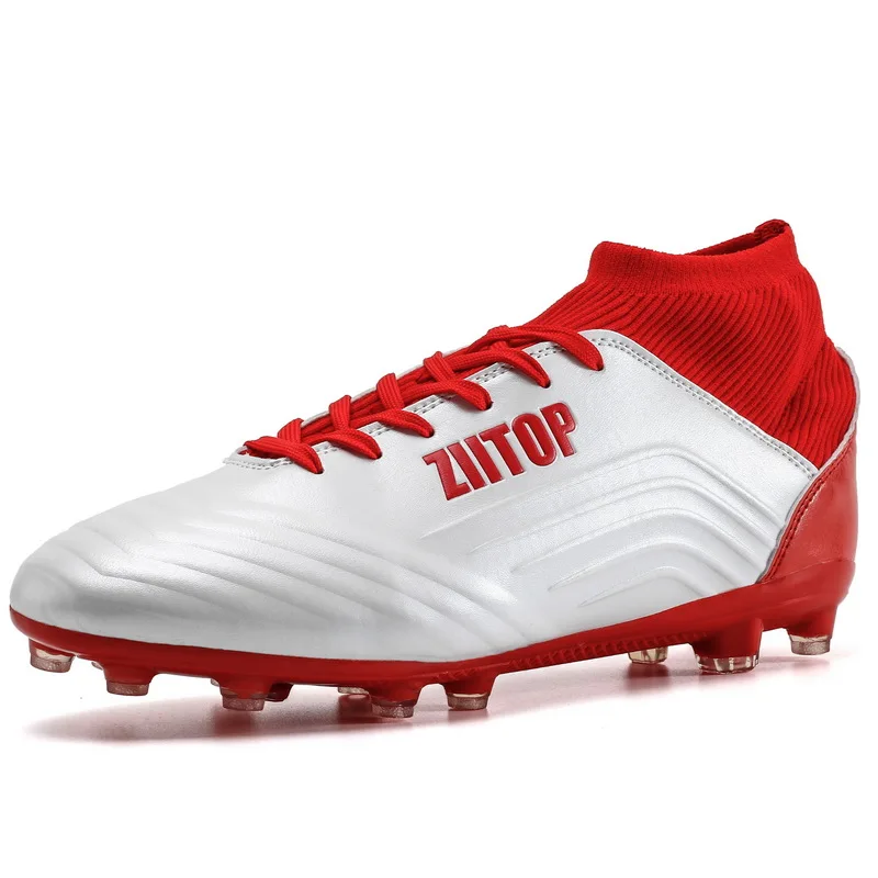 8520white Футбольные бутсы кроссовки для бега, футбола Crampons сверхтонкие дышащие дешевые оригинальные TF детские футбольные бутсы мужские бутсы - Цвет: 8520white
