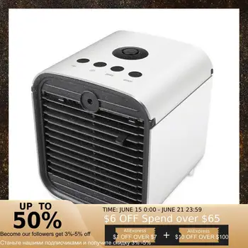 

New home multi-function air cooler office desktop mini air conditioner USB humidification aromatherapy small fan