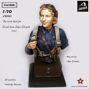 [Lerchik] KA1001 1/10 бюст советского героя Lidiya Litvyak 1942