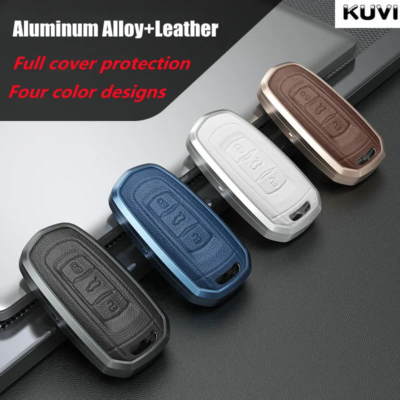 Alloy Leather Car Remote Key Case Cover Shell Fob For Geely Atlas Boyue Nl3 Ex7 Emgrand X7 Emgrandx7 Suv Gt Gc9 Borui Protector - - Racext™️ - - Racext 17