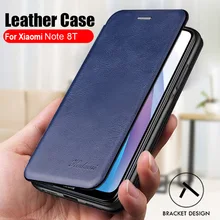 Кожаный чехол-книжка для xiaomi redmi note 8 t, чехол-книжка с подставкой, чехол для телефона на xiomi redmi note 8 t note8t note8t t8 etui caso, чехол
