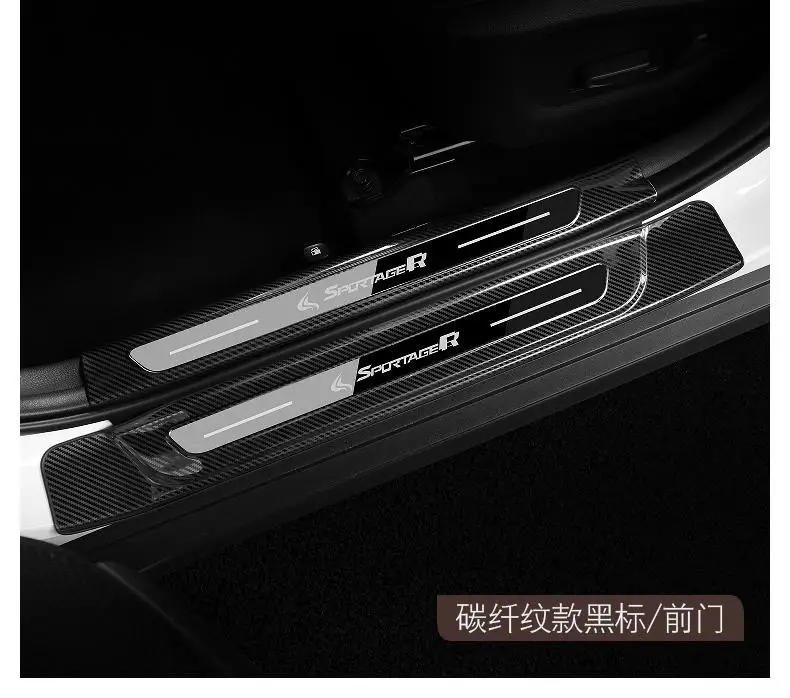 Для Kia Sportager- высококачественная нержавеющая стальная Накладка на порог двери приветствуется отделка педали Аксессуары для стайлинга автомобилей - Цвет: 8pcs set D