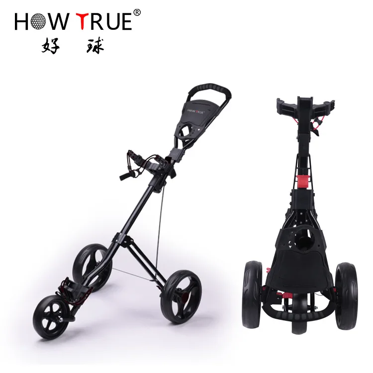 Golf Cart Non-Electric Three-Wheeled Cart Golf Aluminum Alloy Trolley