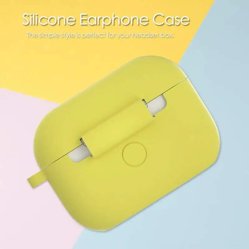 Силиконовый Bluetooth чехол для наушников Защитный чехол коробка с карабином предотвращает потерю и царапины идеально подходит для Apple Airpods Pro