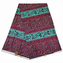 Африканский материал 6 ярдов африканская одежда восковая ткань Африканская набивная хлопок настоящая мягкая восковая ткань 004