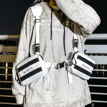 

2020 Autumn New Men's And Women's Fashion Tactical Bag Black And White Boys Mini Backpack Casual Portable Ladies Tactical Bag