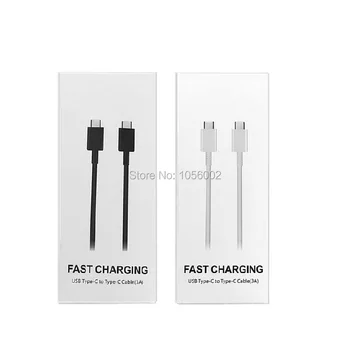 

500pcs Type c To Type c Cable Super Fast Charging 1m 3Ft Usb C Cables For Samsung Galaxy s8 s9 s10 note 10 LG