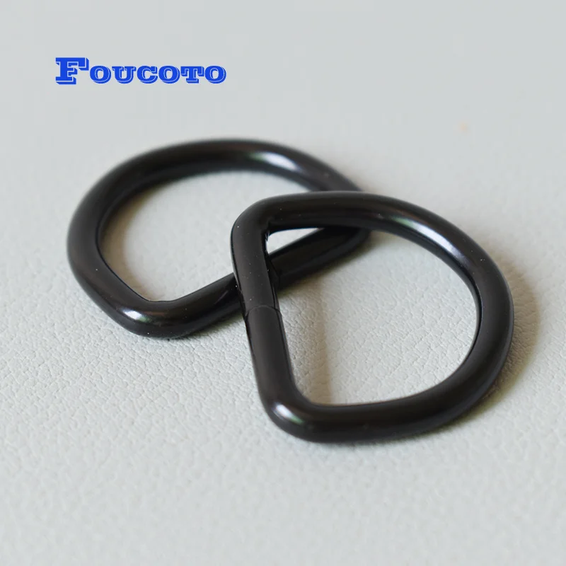 10 sets 25mm Plastic slider adjustable rectangle ring belt side release buckles D ring for ribbon webbing dog collar accessory
