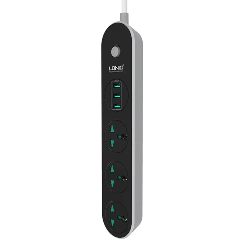 Многофункциональный 1 6 m power Srip с 3 usb портами удлинитель быстрое зарядное гнездо