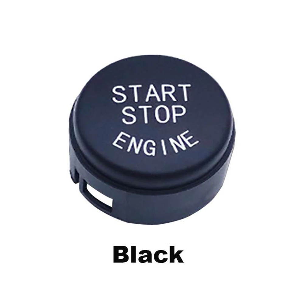 Автомобильный кнопка запуска двигателя поверните крышку переключатель аварийной остановки Крышка для BMW 5 6 7 F01 F02 F10 F11 F12 2009-2013 61319153832 - Цвет: Black