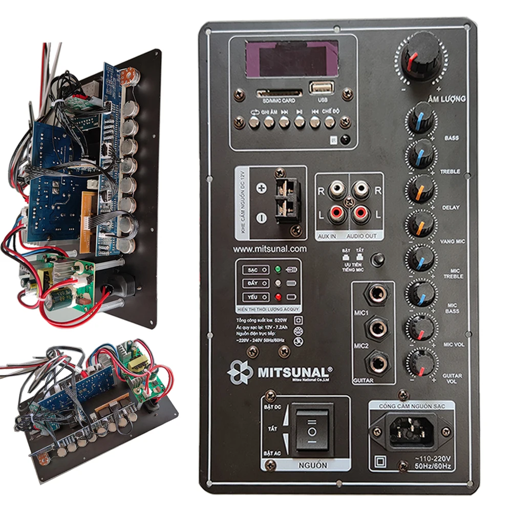 Высококачественный цифровой Bluetooth стерео усилитель переменного тока 12/110 В/220 В 150