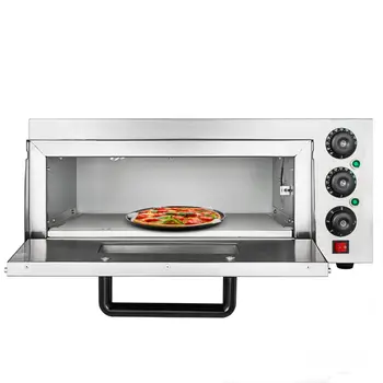 

Commercial 2000W Electric Pizza Oven Single Deck Baking Machine Stainless Steel