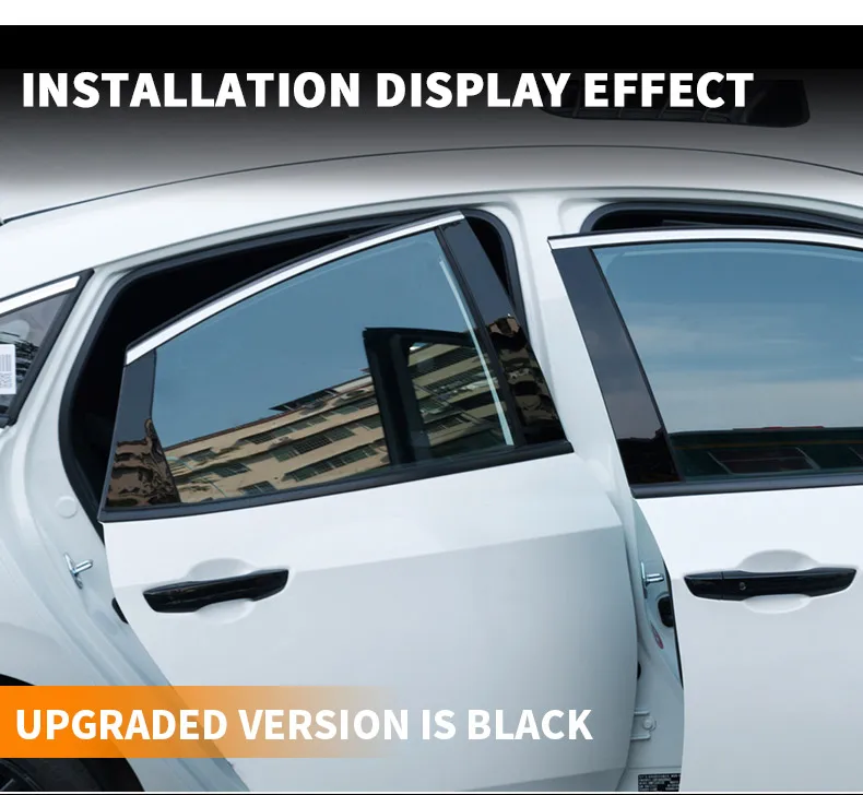 ABS отделка окна кузова центр столба патч блёстки декоративная внешняя модификация для Honda Civic 10th