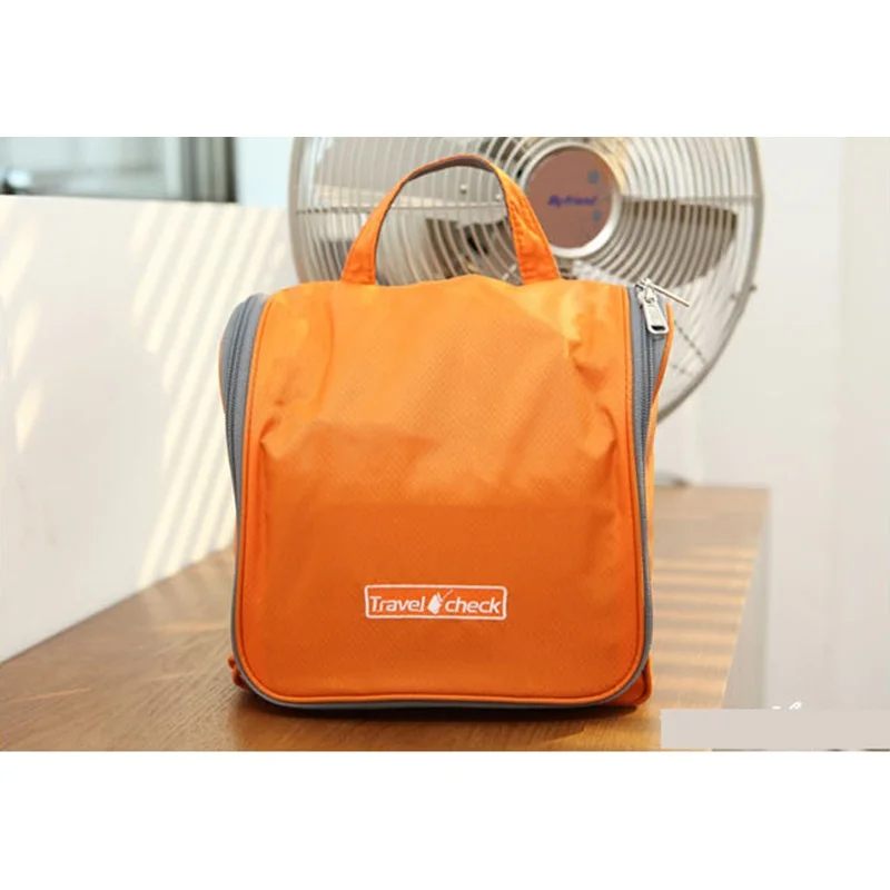 Orange Organizer Bag Водонепроницаемый прочный нейлоновый чехол для туалетных принадлежностей, органайзер для макияжа, женские несессеры - Цвет: Orange Organizer Bag