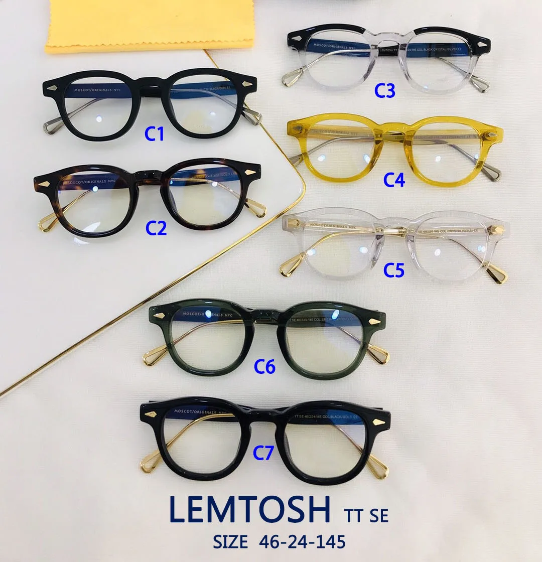 US $69.00 Collection 1915 New York Johnny Depp Eyewear HQ Original Logo Frames Customize Prescription Myopia Hyperopic Progressive Glasses