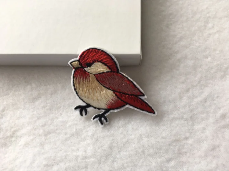 6X4.5cm 3 шт./лот) вышитые патчи для шитья железа-на небольшой размер аппликации птицы декоративные аксессуары лоскутное шитье для patchwork ворка - Цвет: 6X4.5cm