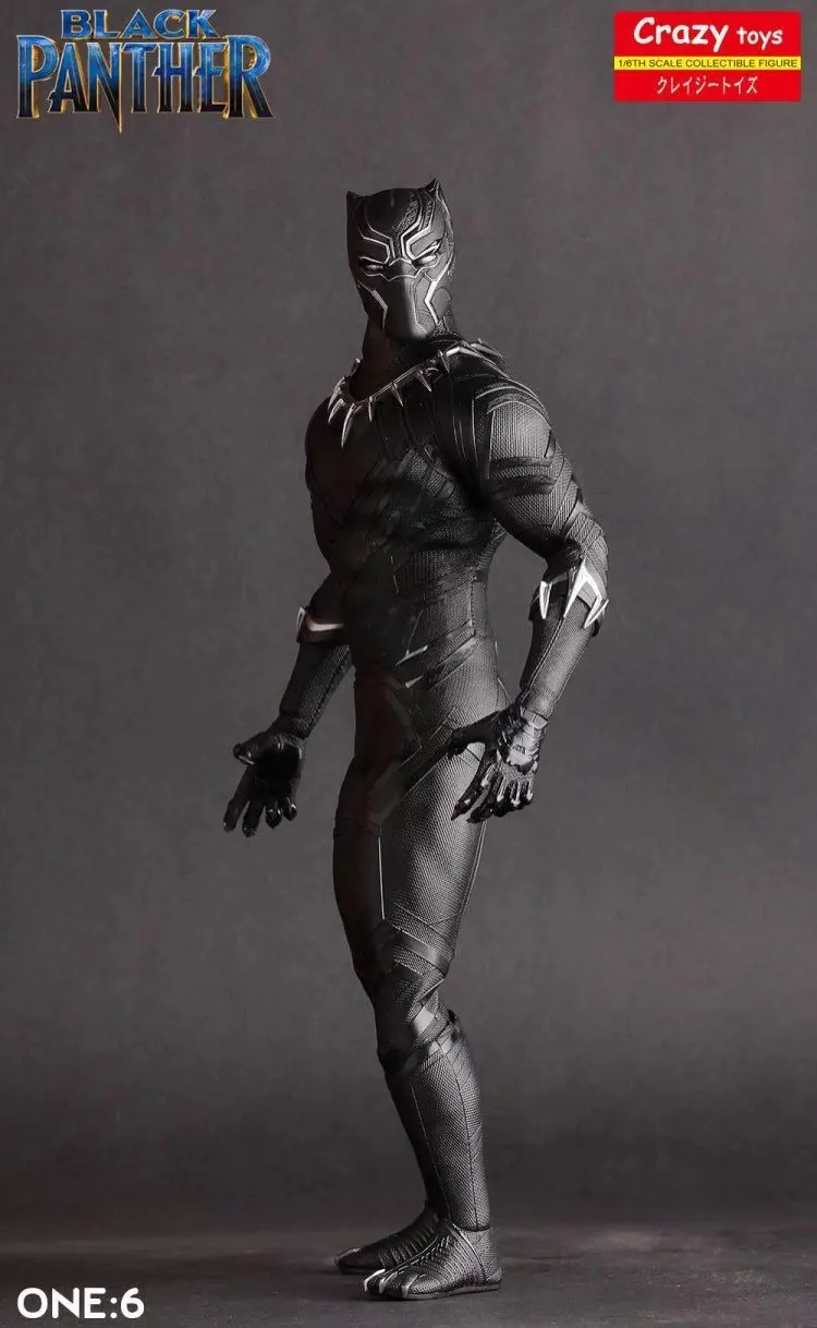 

Europe And America Film And Television Marvel Heroes Crazy Toys 12-Inch Panther Garage Kit Boxed Decoration Model