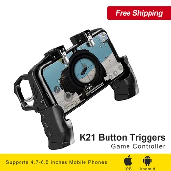 

K21 Button Trigger Equipment For PUBG Mobile Joystick Gamepad Mobile Game Controller for IPhone for Huawei for Xiaomi Cell Phone