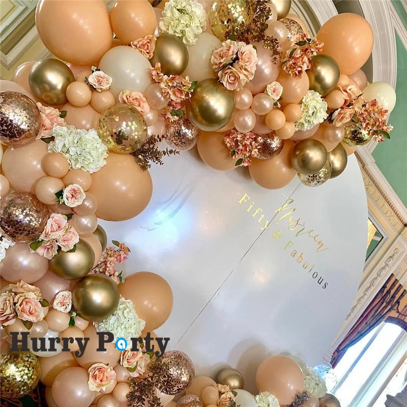 Globo De Decoracion De Fiesta De Cumpleanos Para Adultos 82 Uds Confeti Dorado Metalico Balon De Compromiso Para Boda Fondo Para Decoracion De Baby Shower Globos Y Accesorios Aliexpress