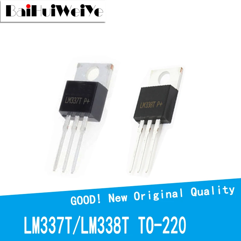 10PCS LM337T LM337 TO-220 Negative Adjustable Regulator IC NEW 