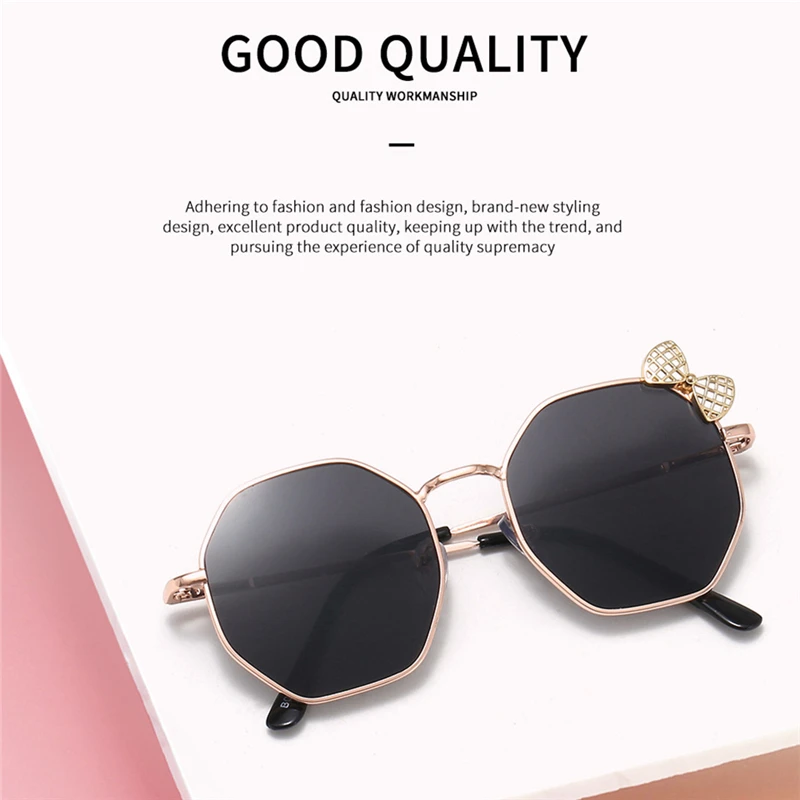 

Kids Sunglasses, Unisex Fashionable Anti-UV Bowknot Sunglasses for Photography Outdoor Beach