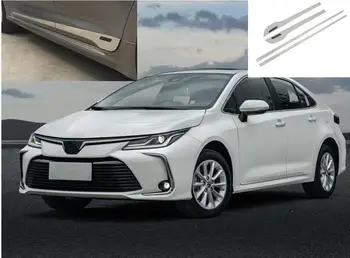 

Fit for 2019 2020 Toyota Corolla Sedan Door Body Side Trim Protection Molding Cover Car Styling Accessories