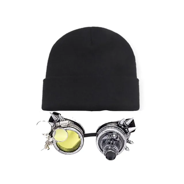 Punk style glasses Beanies Steampunk 