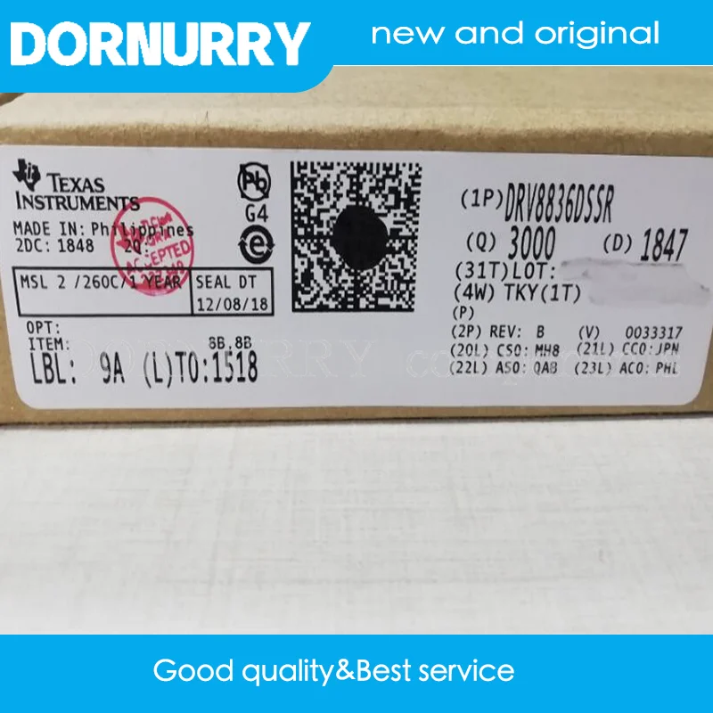 

DRV8836DSSR 1.5A Li Ion Battery Charger IC , Lifepo4 Stepper Motor