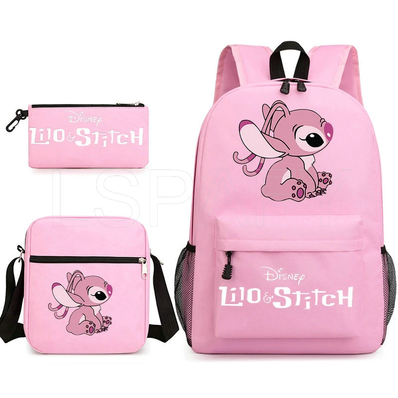Disney Cute Stitch Backpack Students Boys Girls School Bag Beautiful