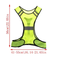 Светоотражающий Жилет для велоспорта, светодиодный, для бега на открытом воздухе, для бега, дышащая видимость, Y51D