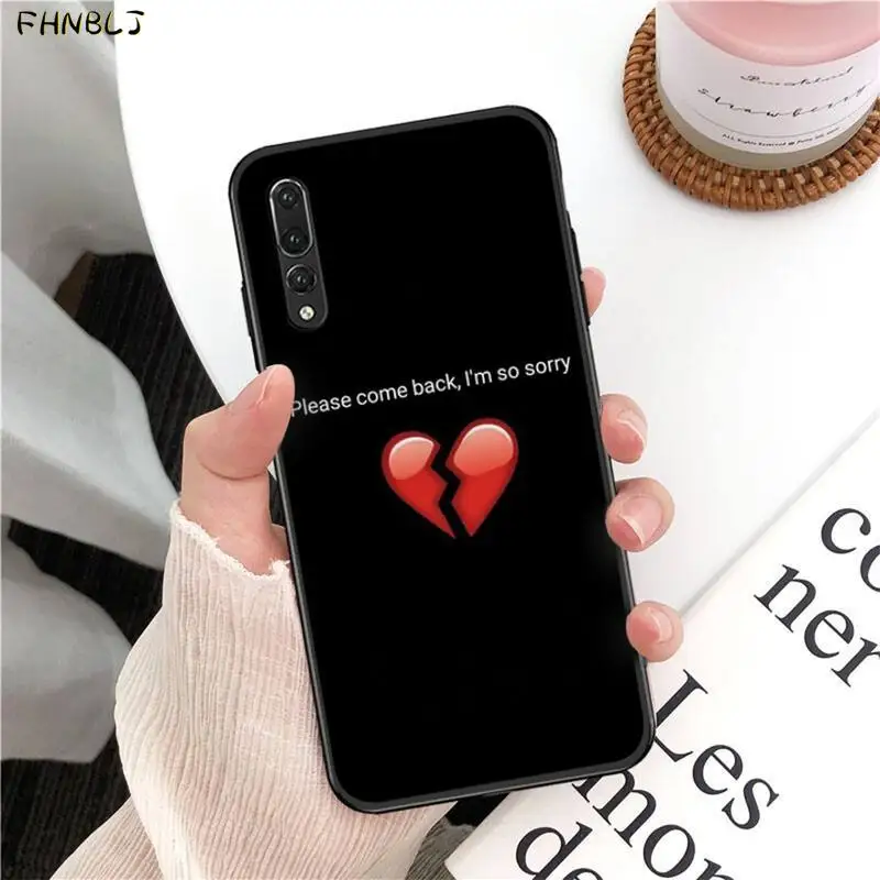 FHNBLJ чехол для телефона с разбитым сердцем huawei p10 lite p20 P40 pro p30 psmart 2019|Бамперы| |