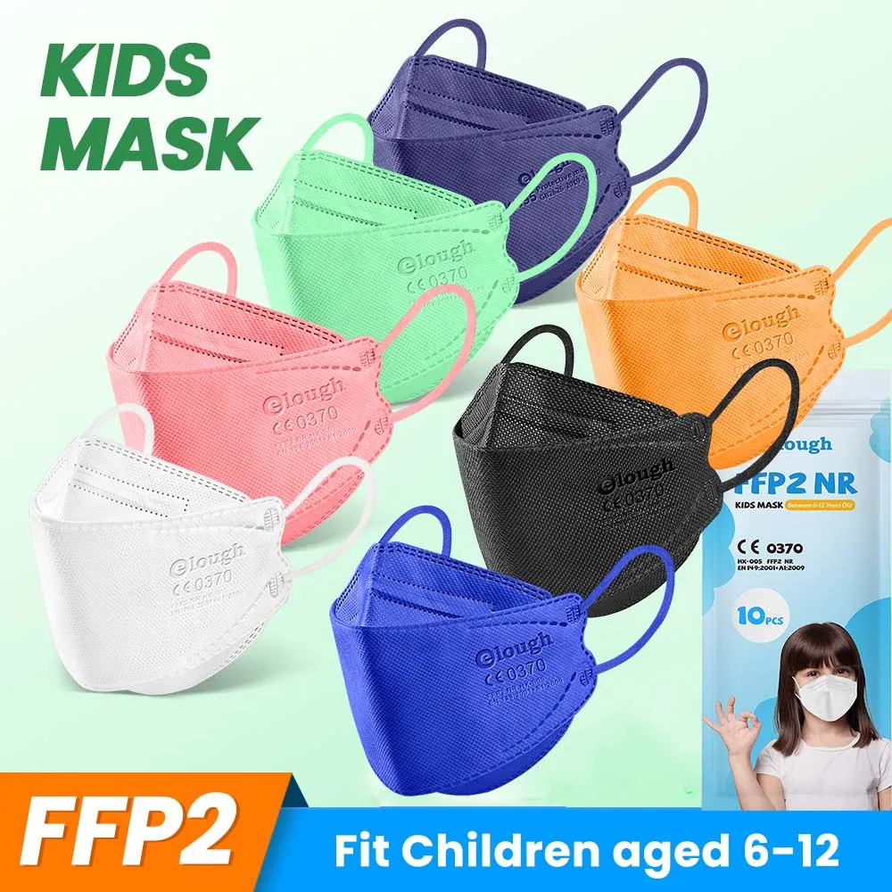 Детская маска От 6 до 12 лет FPP2 Fish KN95 Infantil Mascarillas FFP2 для детей 4 слоя цвета FFP2mask