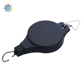 

1Pcs Retractable Hanging Plant Basket Pulley Pull Down Hanger Lower Hanger Pulley Adjustable Garden Baskets Pots Hooks TLS
