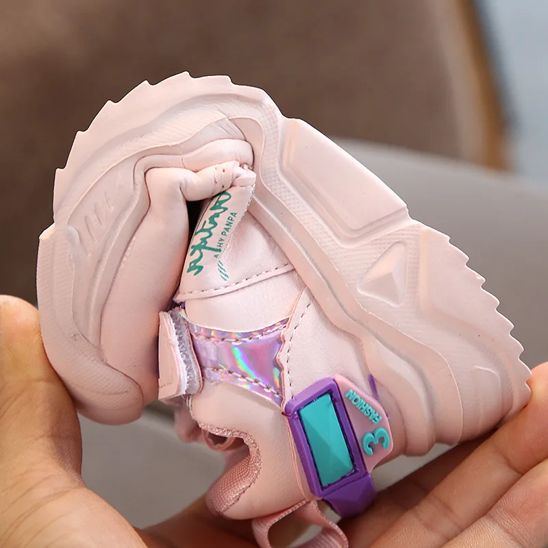 Children's Casual Shoes New 2020 Spring/autumn Boys Girls Sports Shoes Brand Toddler Leather Casual Shoes Fashion Kids Sneakers