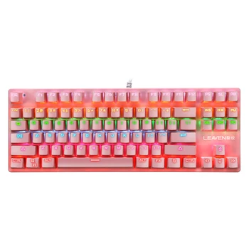 

USB Wired Gaming Mechanical Keyboard K550 87 Keys Backlight Set Household Computer Safety Parts for Win XP/7/8/10