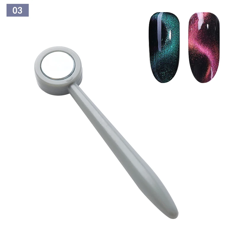 Magnetic Nail Art Tools Cat Eye Nail Tool Magnetic Nail Tools Magnetic Nail Pen Cat Eye Magnet Tools Single Double Head Stick Curved Line Strip 3D Designs For Polish Gel Nail Art Decor