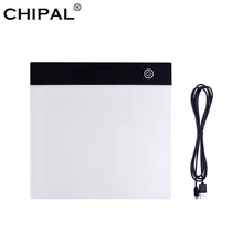 CHIPAL graphics-Pad A5 планшет для рисования светодиодный цифровой планшет световая коробка художественный распределительный щит Электронный USB коврик для рисования доска для рисования