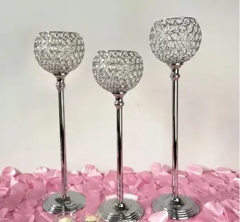 

10cs)new sliver gold crystal candelabras wedding centerpiece for wedding decoration party decorations event decoration