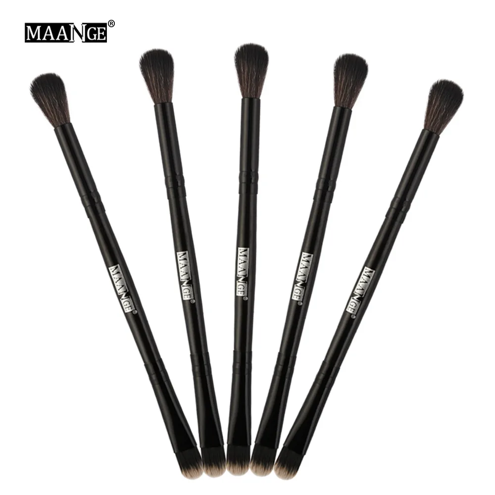 Hot Selling MAANGE Double Head Eye Shadow Makeup Brush Cosmetic Tool Gift for Women Eyeshadow Brushes Wholesale